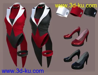 3D打印模型Show Girl Costume for Genesis 8 Female(s)的图片