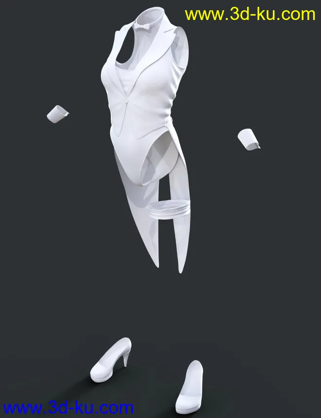 Show Girl Costume for Genesis 8 Female(s)模型的图片4