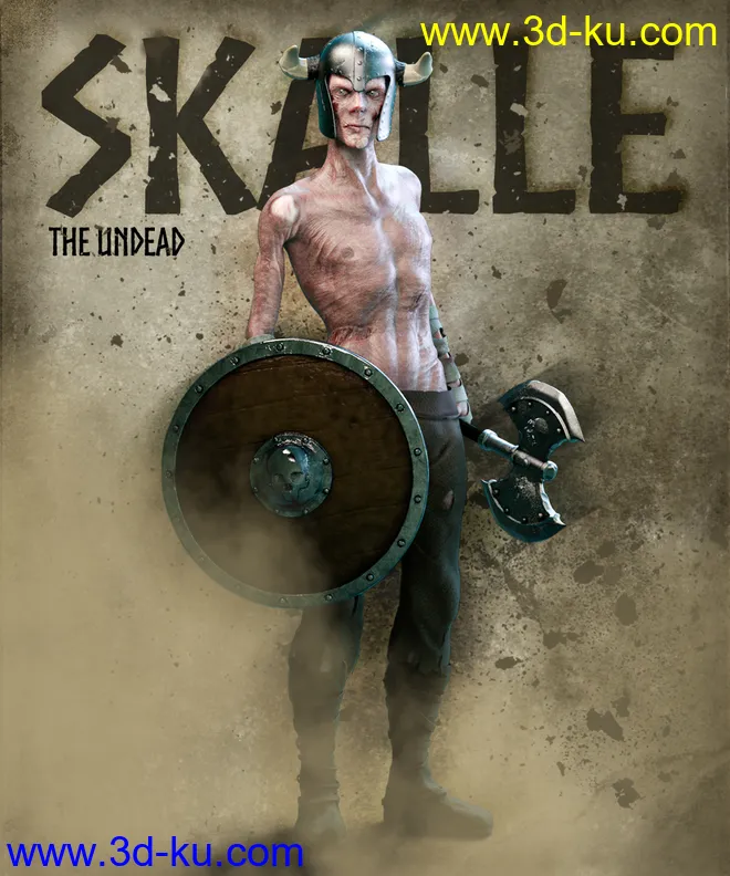 Skalle the Undead for Genesis 8 Male模型的图片1