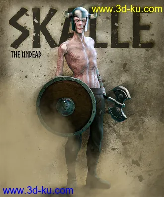3D打印模型Skalle the Undead for Genesis 8 Male的图片