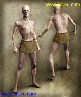 3D打印模型Skalle the Undead for Genesis 8 Male的图片