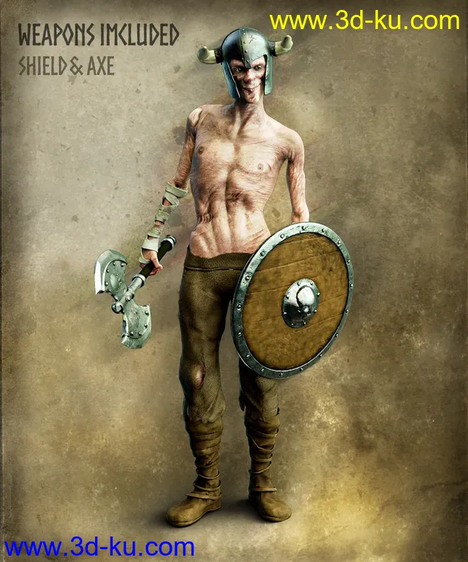 Skalle the Undead for Genesis 8 Male模型的图片8