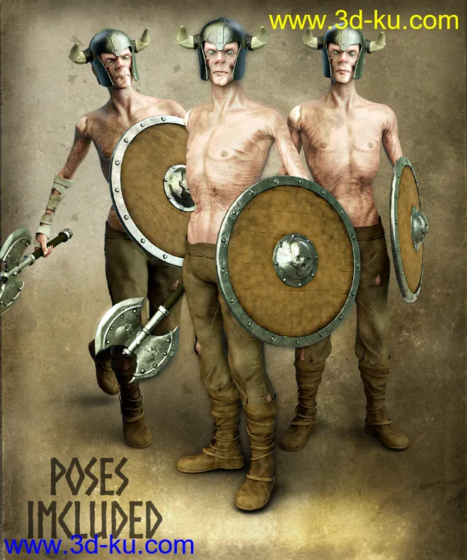 Skalle the Undead for Genesis 8 Male模型的图片10