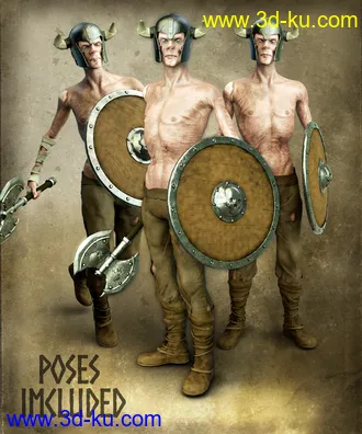 3D打印模型Skalle the Undead for Genesis 8 Male的图片