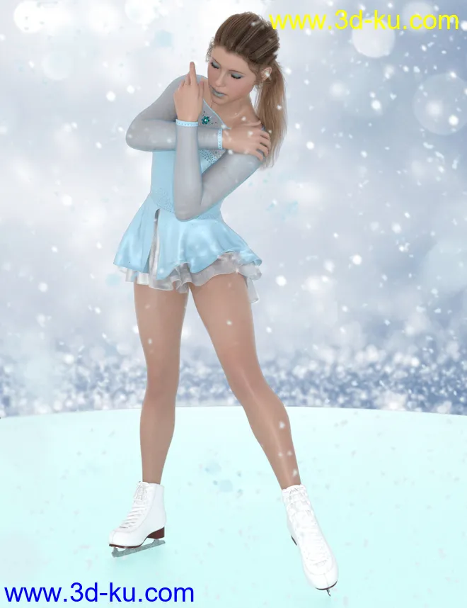 Skate Queen Poses for Genesis 8 Female模型的图片2