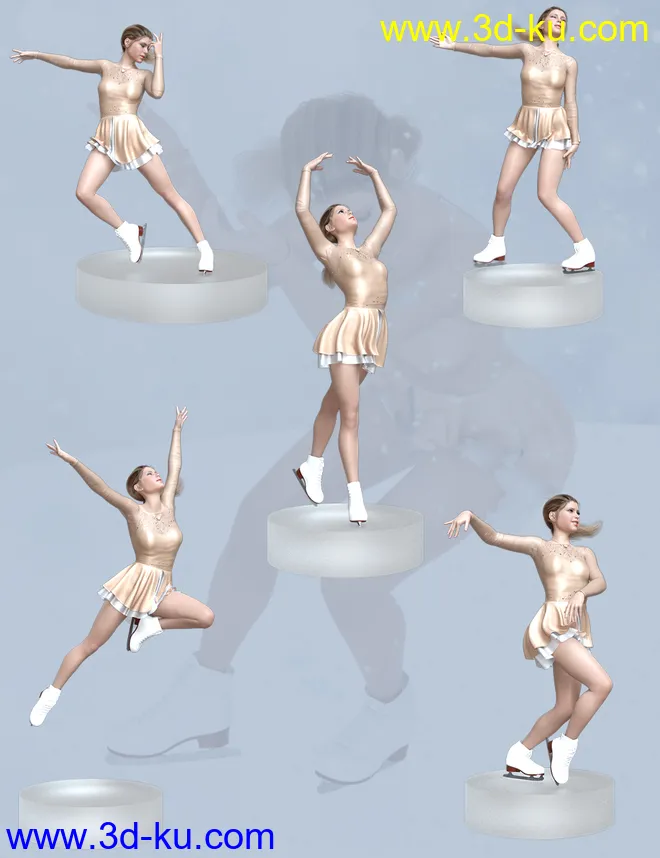 Skate Queen Poses for Genesis 8 Female模型的图片6