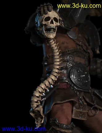 3D打印模型Skull n Spine的图片