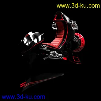 3D打印模型Speeder Bike and Outfit for Genesis 8 Female(s)的图片