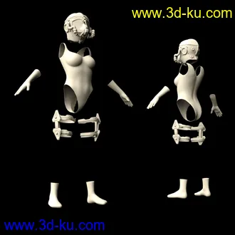 3D打印模型Speeder Bike and Outfit for Genesis 8 Female(s)的图片