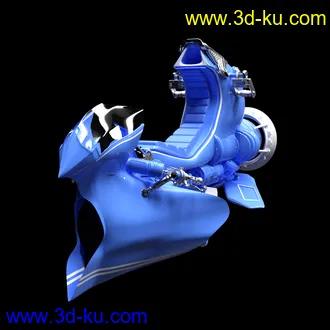 3D打印模型Speeder Bike and Outfit for Genesis 8 Female(s)的图片