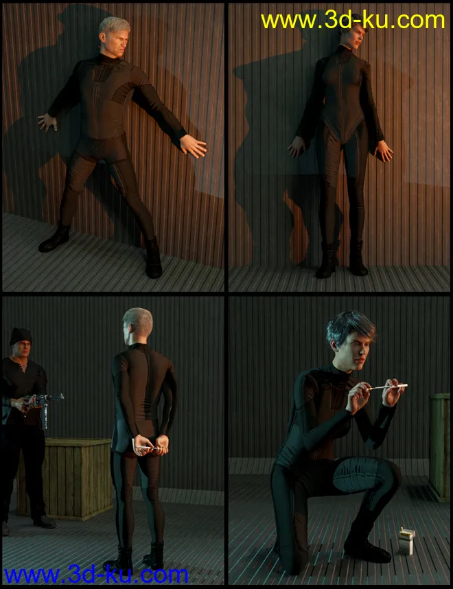 SpyStuff Props and Poses for Genesis 8模型的图片2