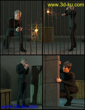 3D打印模型SpyStuff Props and Poses for Genesis 8的图片