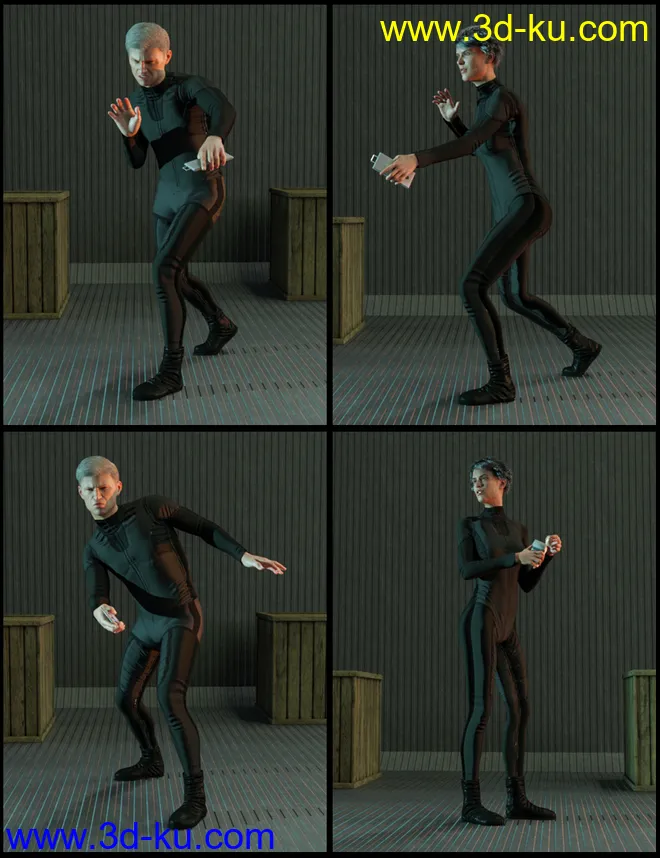 SpyStuff Props and Poses for Genesis 8模型的图片5