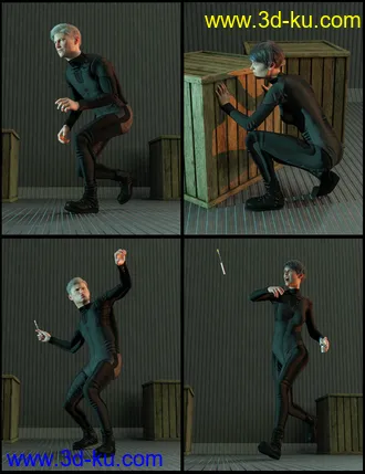 3D打印模型SpyStuff Props and Poses for Genesis 8的图片