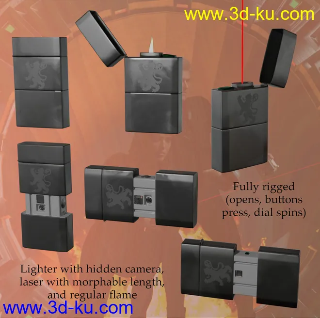 SpyStuff Props and Poses for Genesis 8模型的图片9