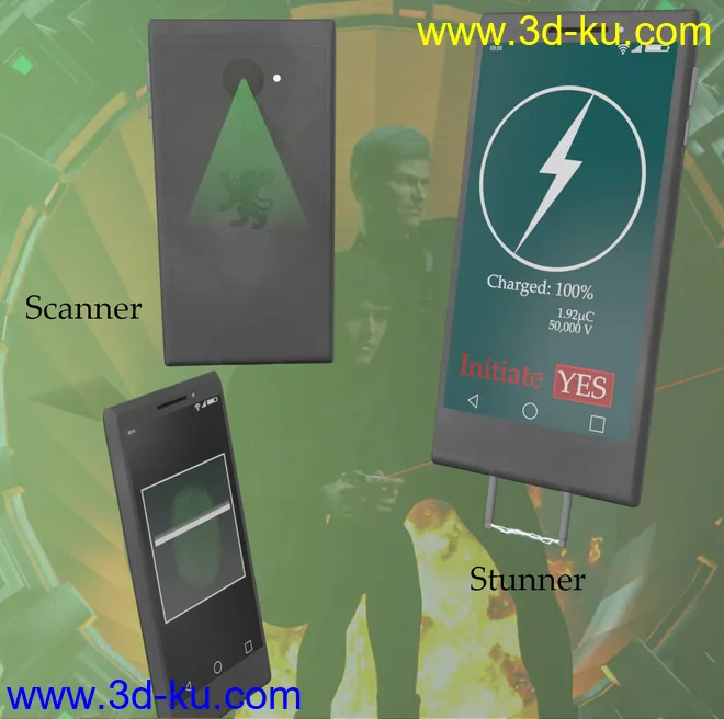 SpyStuff Props and Poses for Genesis 8模型的图片10