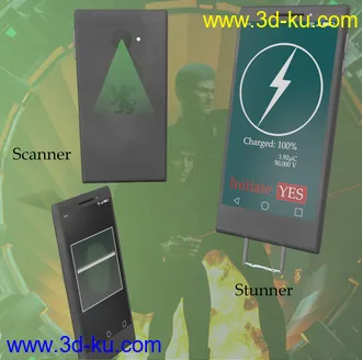 3D打印模型SpyStuff Props and Poses for Genesis 8的图片