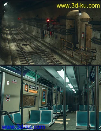 3D打印模型Subway Tunnel Environment的图片