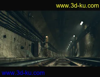 3D打印模型Subway Tunnel Environment的图片