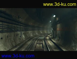3D打印模型Subway Tunnel Environment的图片