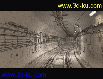 3D打印模型Subway Tunnel Environment的图片