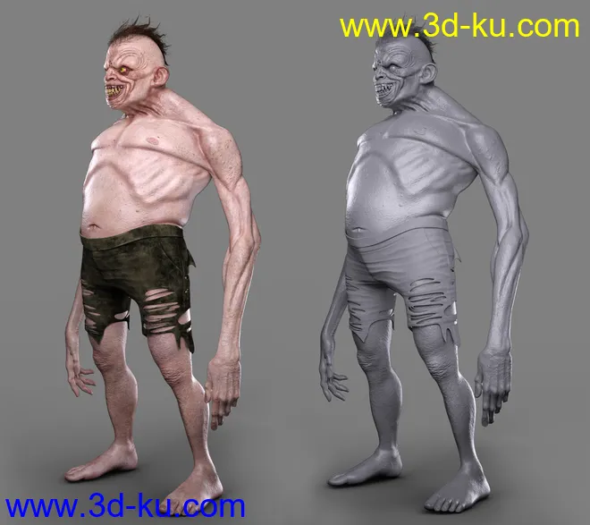 Summer Camp Killer HD for Genesis 8 Male模型的图片3