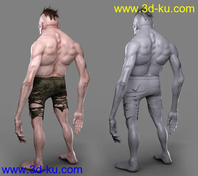 Summer Camp Killer HD for Genesis 8 Male模型的图片5