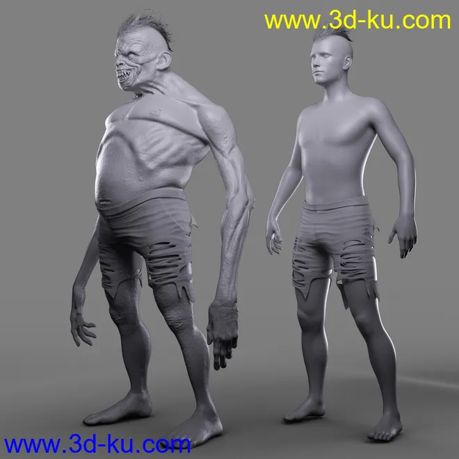 Summer Camp Killer HD for Genesis 8 Male模型的图片12