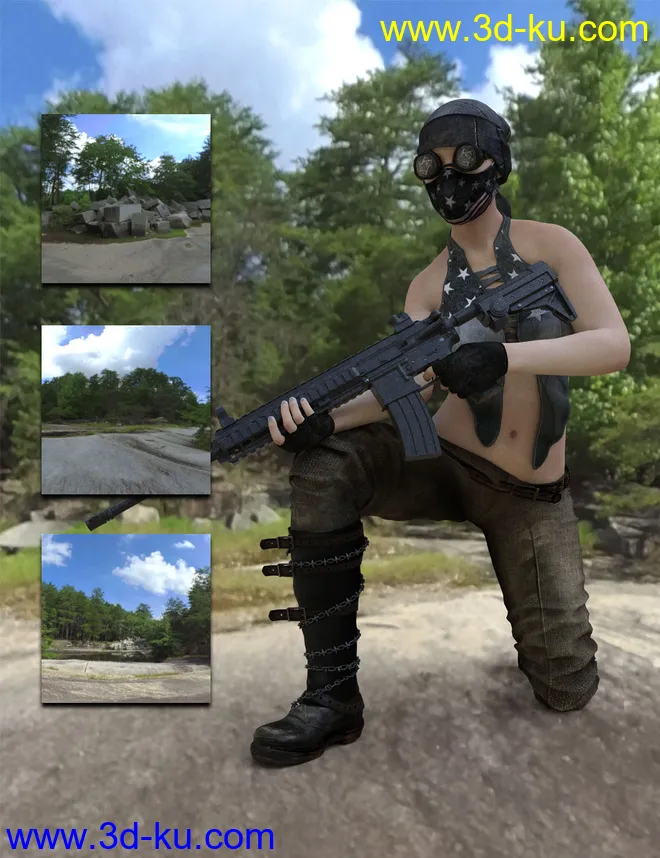 Summer Quarry - Complete HDRI Environment模型的图片2