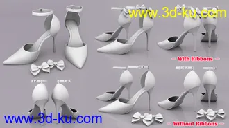 3D打印模型SVM's Separate High Heels for Genesis 8 Female(s)的图片