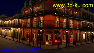 3D打印模型SW French Quarter - Lindy's Corner的图片