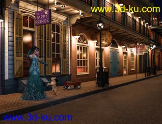 3D打印模型SW French Quarter - Lindy's Corner的图片