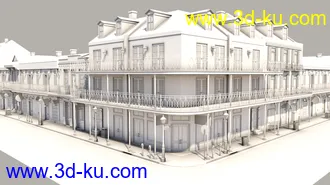 3D打印模型SW French Quarter - Lindy's Corner的图片