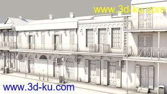 3D打印模型SW French Quarter - Lindy's Corner的图片