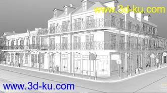 3D打印模型SW French Quarter - Lindy's Corner的图片