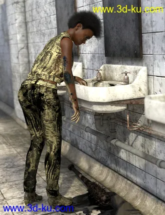 3D打印模型SY A Dirty Mess for Genesis 8的图片