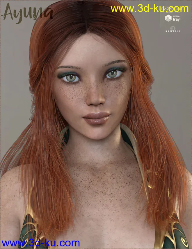 TDT-Ayuna for Genesis 3 Female模型的图片1