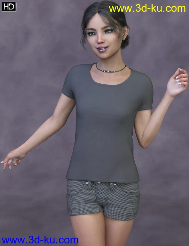 Teen Bianca HD for Genesis 8 Female模型的图片5