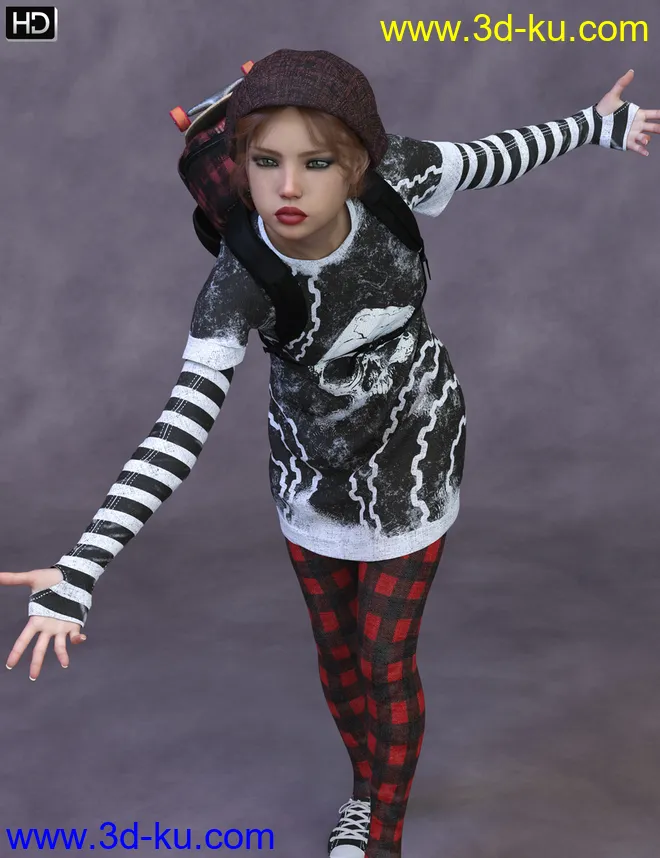 Teen Bianca HD for Genesis 8 Female模型的图片6