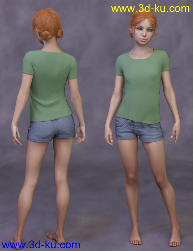 Teen Bianca HD for Genesis 8 Female模型的图片9