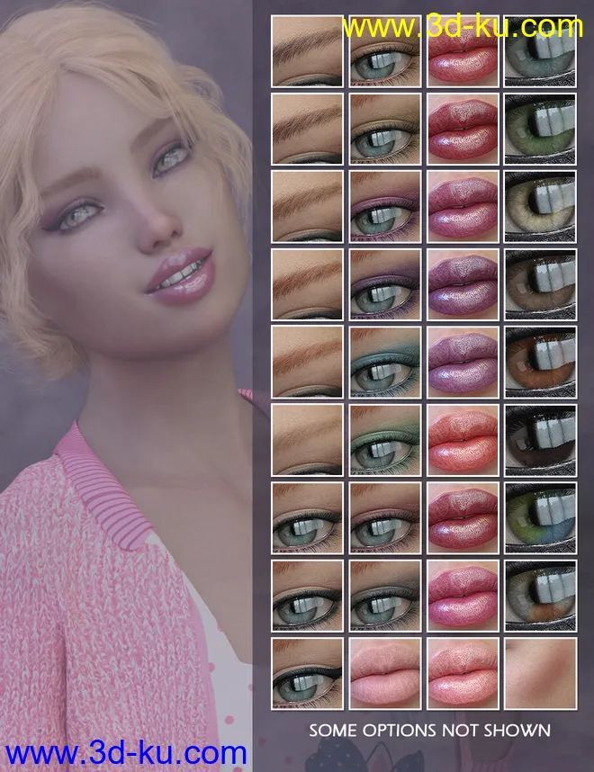 Teen Bianca HD for Genesis 8 Female模型的图片10