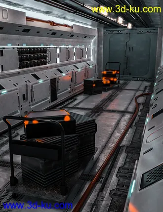 3D打印模型Tesla Scifi Corridor的图片