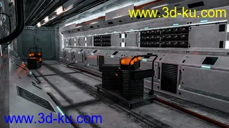 3D打印模型Tesla Scifi Corridor的图片