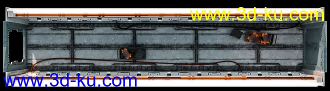 Tesla Scifi Corridor模型的图片7