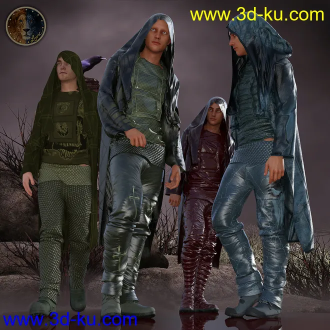 Texture Addon 1_Iray for Lyones dForce Number 04模型的图片1