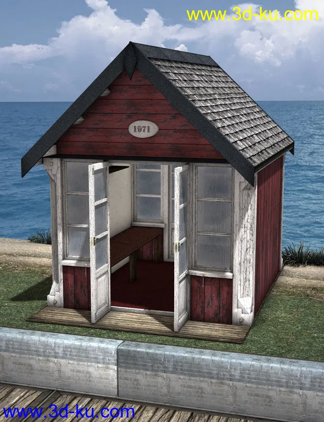 The Boardwalk Beach Huts模型的图片3
