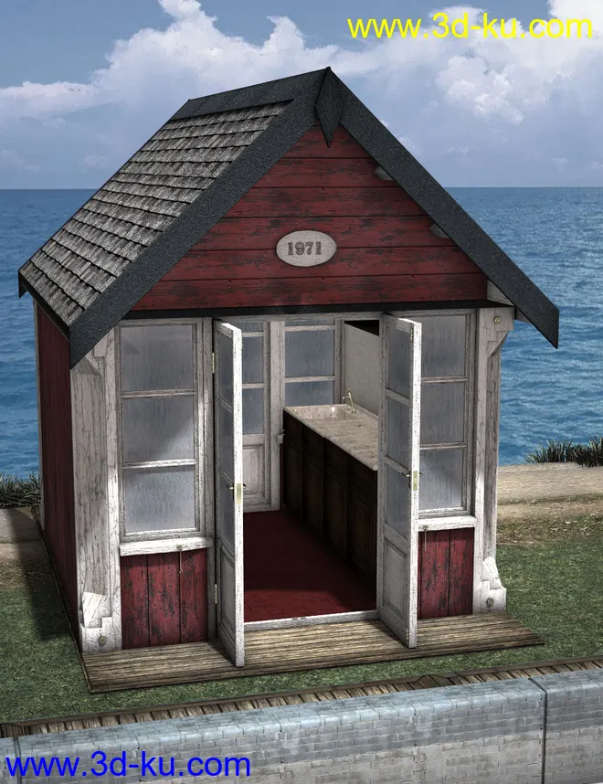 The Boardwalk Beach Huts模型的图片4