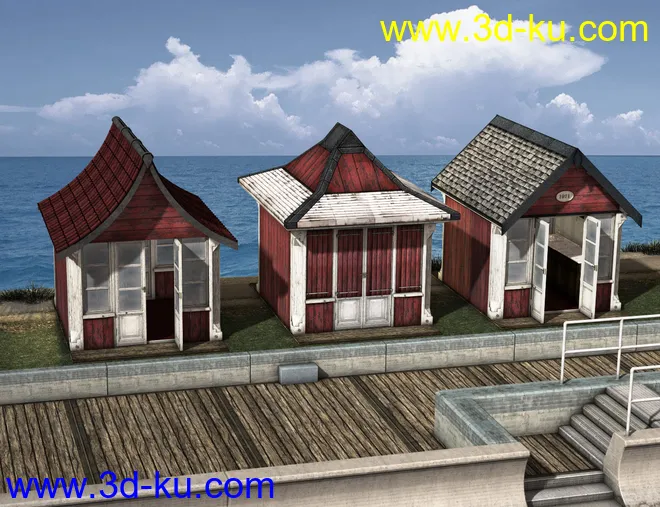 The Boardwalk Beach Huts模型的图片6