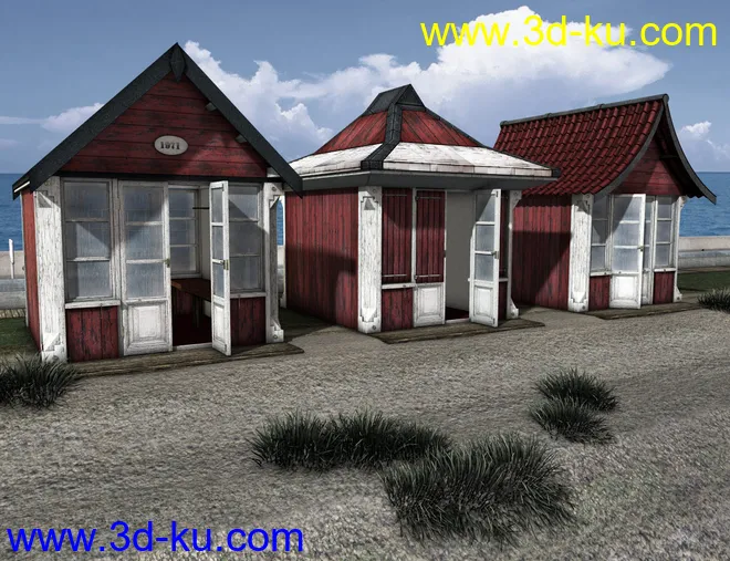 The Boardwalk Beach Huts模型的图片7
