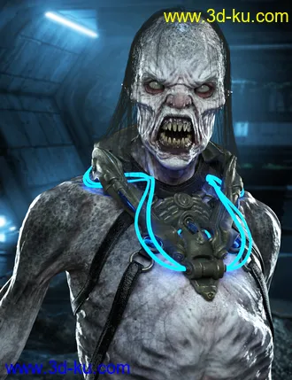 3D打印模型The Creature HD for Genesis 8 Male的图片